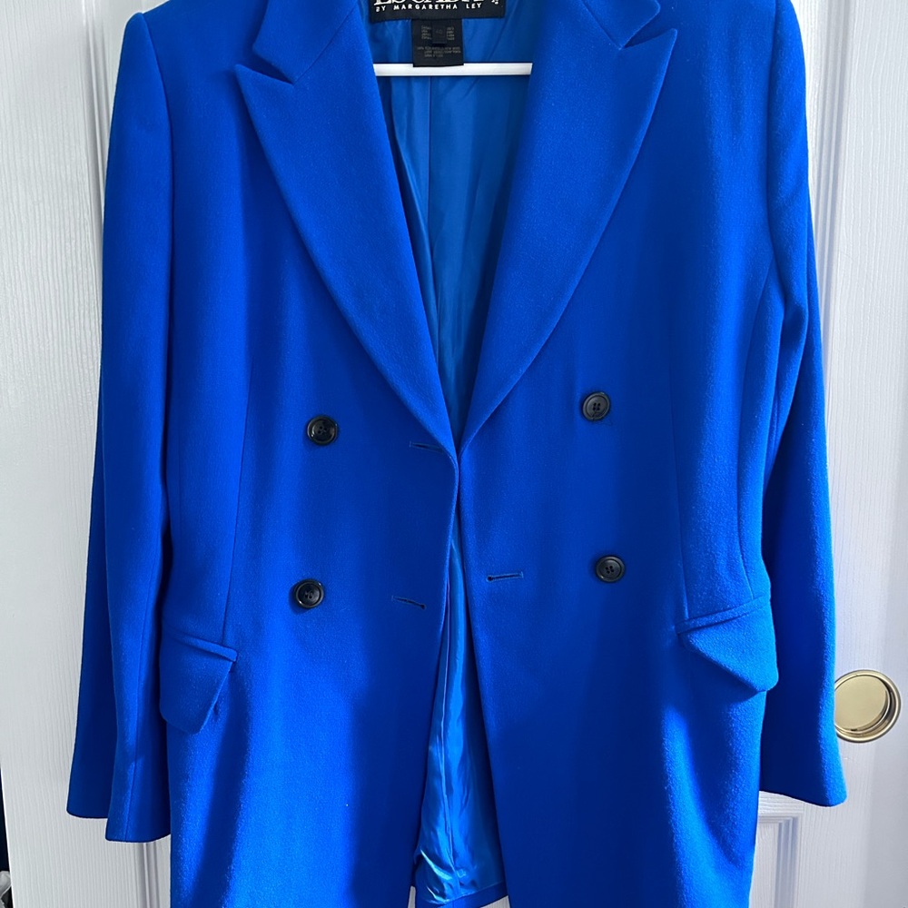90s Escada Cobalt Blue Blazer